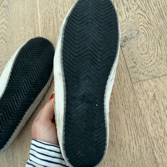Golden Goose Superstar Low-Top Gold Glitter Sneaker 38 - Picture 10 of 10